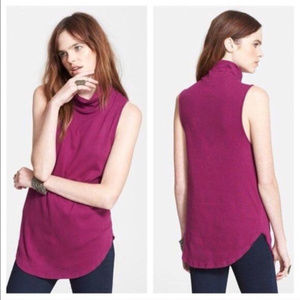NWT Free People $48 Deep Fuschia Tank, Size XS